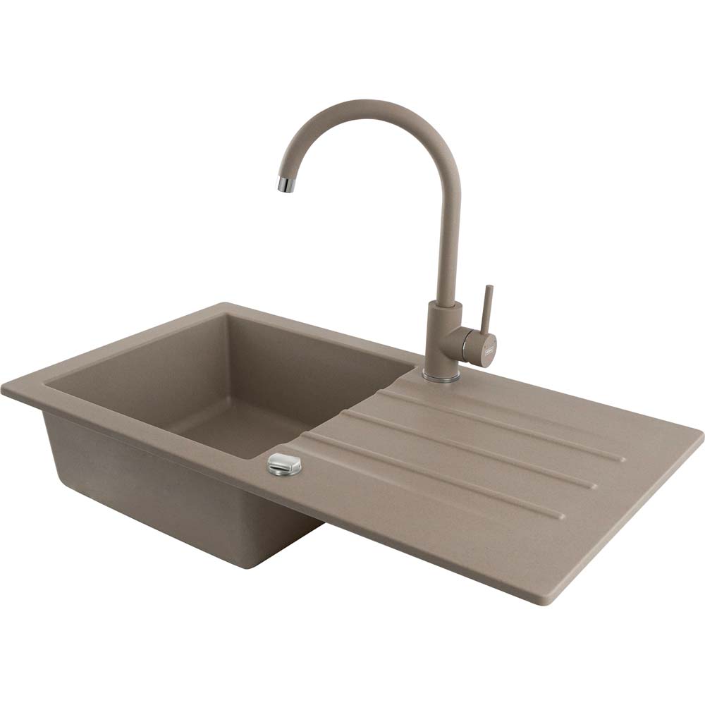 Смеситель KERNAU KWT 07A NATURAL BEIGE Длина излива 21.6