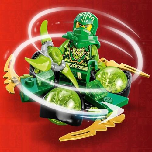 Конструктор LEGO Ninjago Суперсила дракона Ллойда обертання спін-джитсу 56 деталей (71779) Кріплення блок