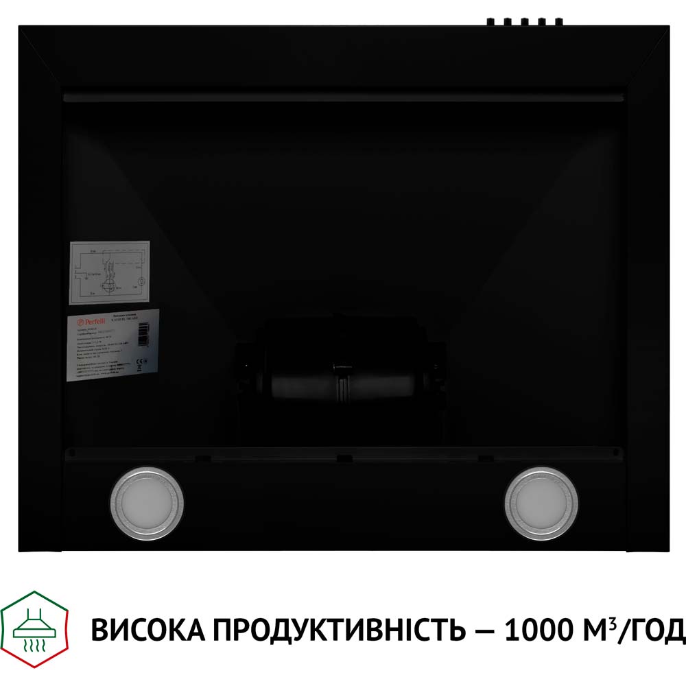 Вытяжка PERFELLI K 6610 BL 1000 LED Режим работы циркуляция