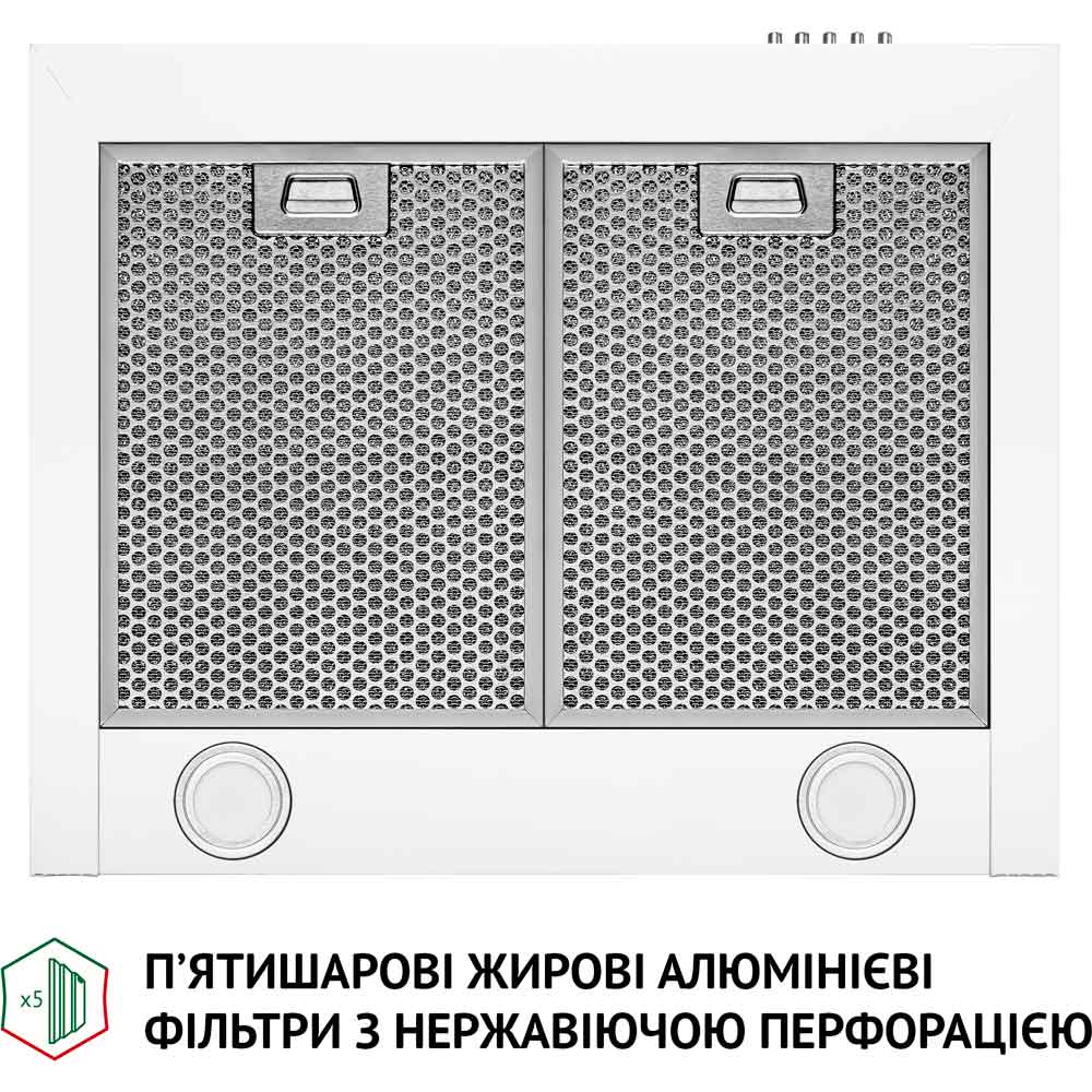 Витяжка PERFELLI K 6610 WH 1000 LED Режим роботи циркуляція