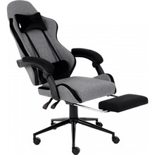 Кресло GT RACER X-2324 Fabric Gray/Black Suede