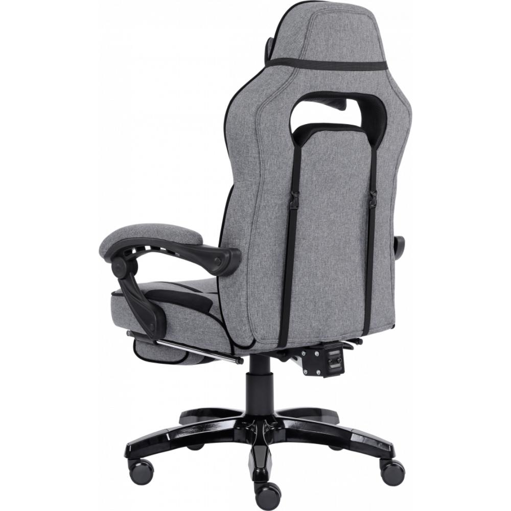 Кресло GT RACER X-2749-1 Fabric Gray/Black Suede Вторичный цвет черный