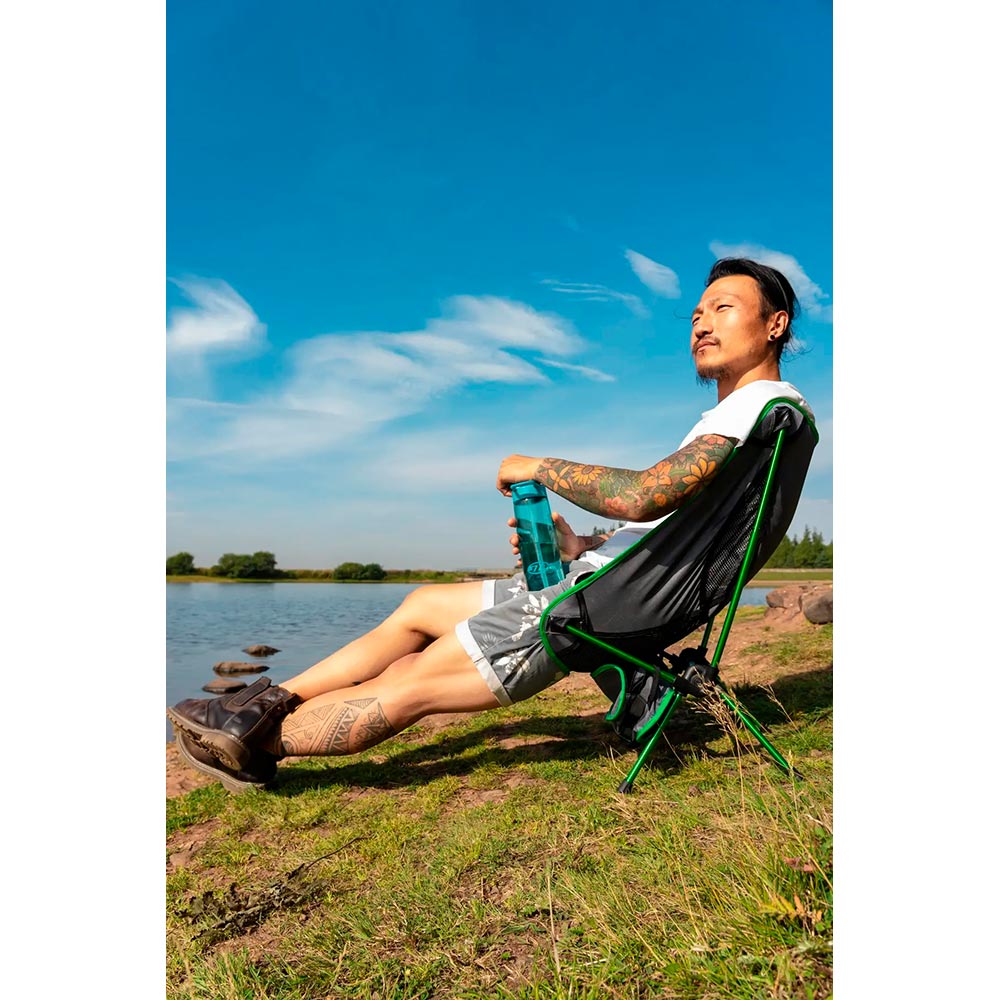 Зовнішній вигляд Стілець розкладний HIGHLANDER Ayr Chair Green Grey (FUR103-G.G)