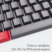 Набір кейкапів DARK PROJECT PBT KS-42 ENG/UA/RU Gray/Red