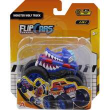 Машинка-трансформер Flip Cars 2 в 1 Монстр-трак Волк (EU463875A-01)
