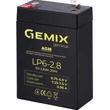 Акумулятор GEMIX 6V 2.8Ah AGM Black (LP6-2.8F1)