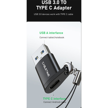 Переходник CABLETIME USB3.0 A Male - USB Type-C Female OTG (CP73B)