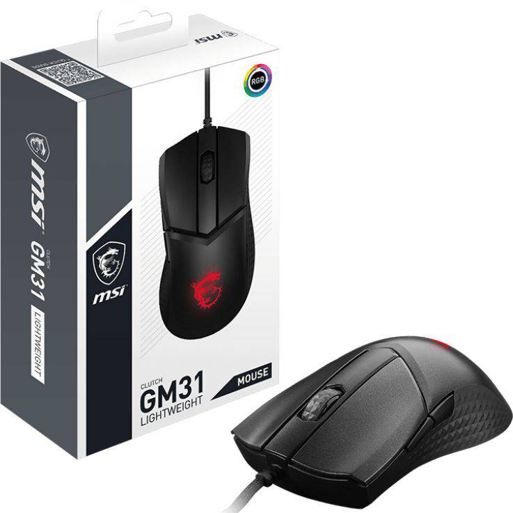 Миша MSI Clutch GM31 LIGHTWEIGHT Mouse (S12-0402050-CLA) Розподільча здатність сенсору 6400