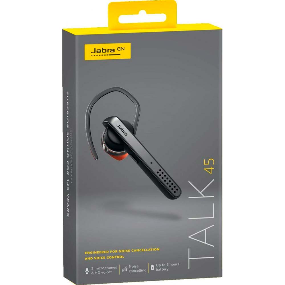 Bluetooth-гарнитура Jabra Talk 45 Silver Микрофон частота: от 100 Гц до 8 кГц; чувствительность: -40 дБ В/Па