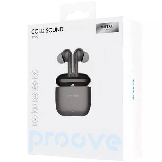 Гарнітура PROOVE Cold Sound TWS (49210gray/black) Кріплення TWS (без дроту)