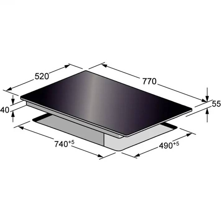 Варочная поверхность KAISER KCT 7795 FI RotEm Цвет красный