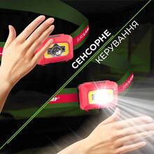 Ліхтар налобний EUROLAM 3W COB Red (HL-3W(red))