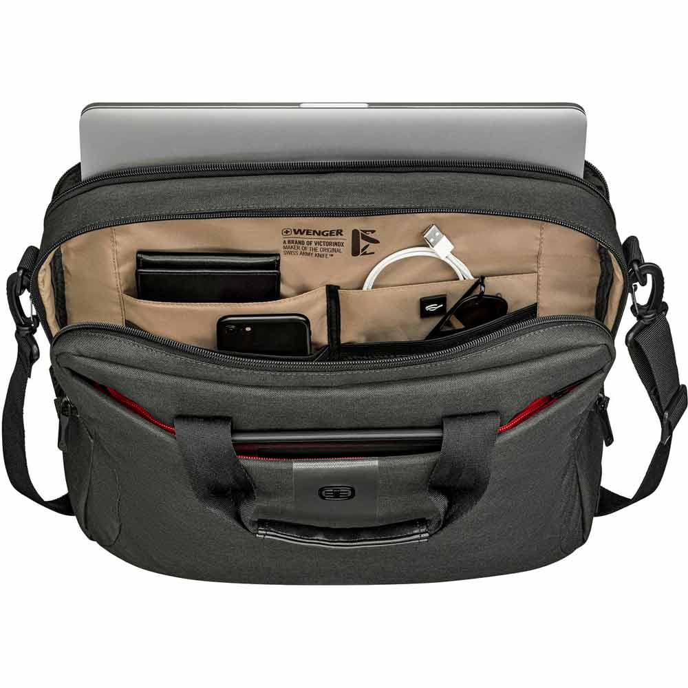 Для ноутбука Wenger MX ECO Brief 16" Anthracite (612263) Матеріал поліестер