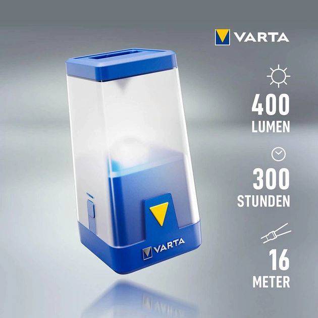 Фонарь VARTA L20 (17666101111) Яркость светодиодов 400 люмен