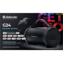 Портативная акустика DEFENDER G24 Black (65124)