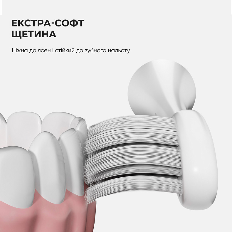Насадка Oclean P1S12 догляд за яснами ультрам'яка біла 6 шт (6970810552263) Колір білий