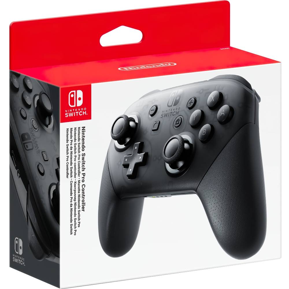 Зовнішній вигляд Геймпад NINTENDO Switch Pro Чорний (2510466)