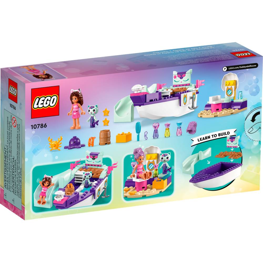 Конструктор LEGO Gabby's Dollhouse Корабль и спа Габби и Нявки (10786) Тип классический