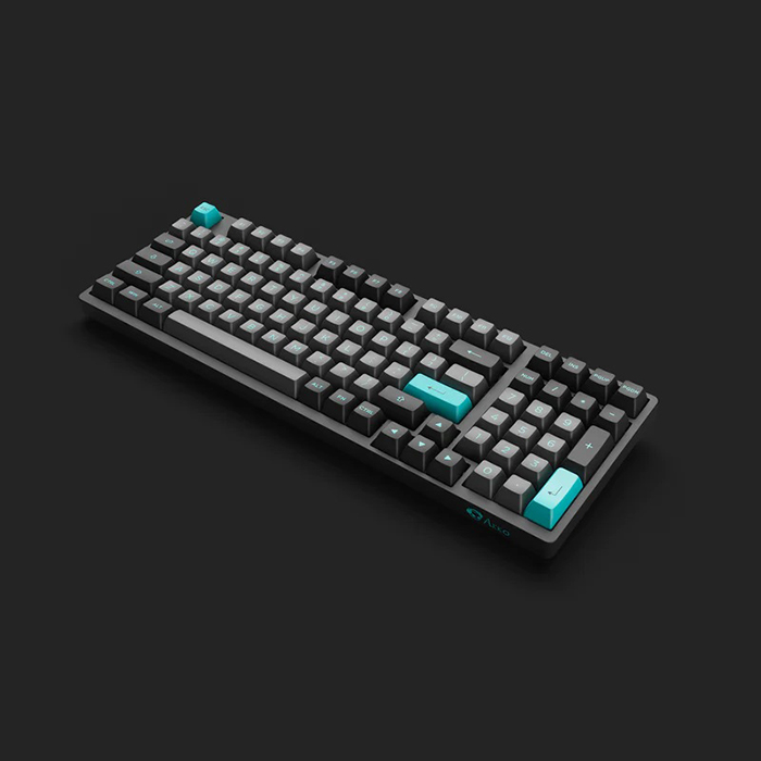 Клавіатура AKKO 3098B Black&Cyan CS Jelly White (6925758617635) Підключення бездротове