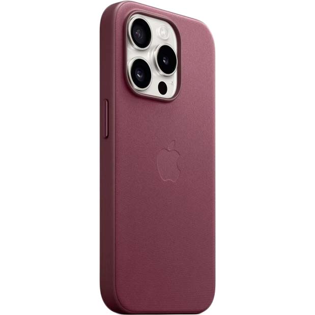 Чохол APPLE для iPhone 15 Pro FineWoven Case with MagSafe Mulberry (MT4L3ZM/A) Матеріал тканина