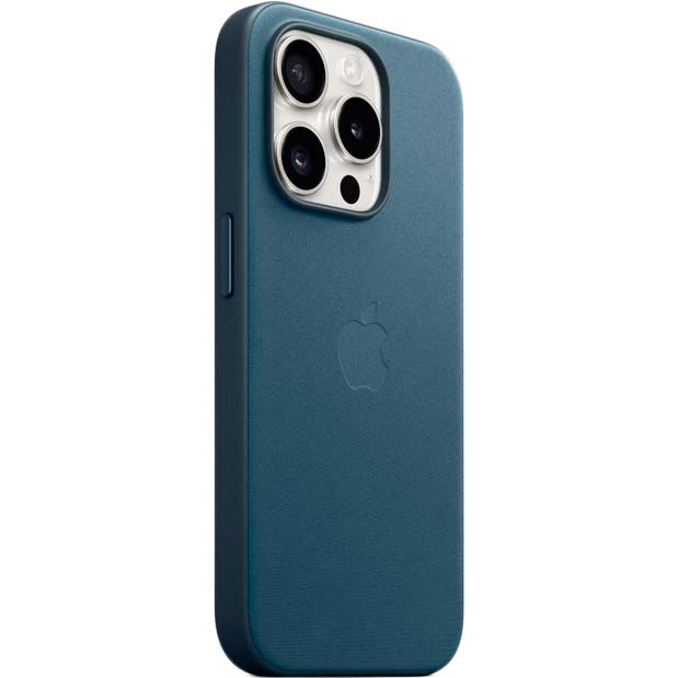 Чохол APPLE для iPhone 15 Pro FineWoven Case with MagSafe Pacific Blue (MT4Q3ZM/A) Матеріал тканина