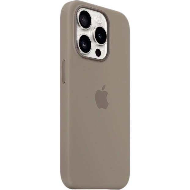 Чохол APPLE для iPhone 15 Pro Silicone Case with MagSafe Clay (MT1E3ZM/A) Матеріал силікон