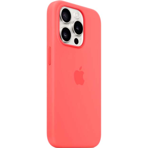 Чохол APPLE для iPhone 15 Pro Silicone Case with MagSafe Guava (MT1G3ZM/A) Матеріал силікон