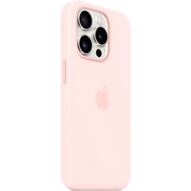 Чохол APPLE для iPhone 15 Pro Silicone Case with MagSafe Light Pink (MT1F3ZM/A) Матеріал силікон