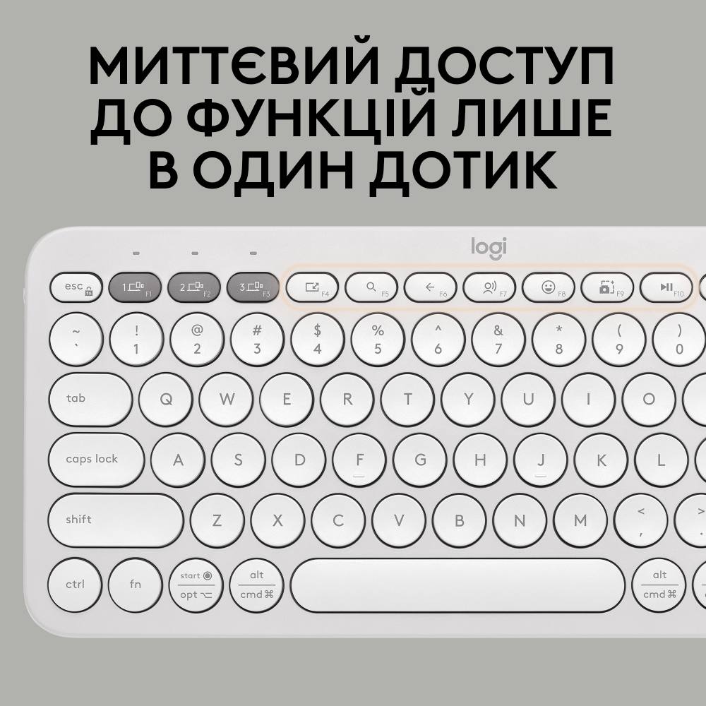 Комплект LOGITECH Pebble 2 Combo White (L920-012240) Підключення бездротове