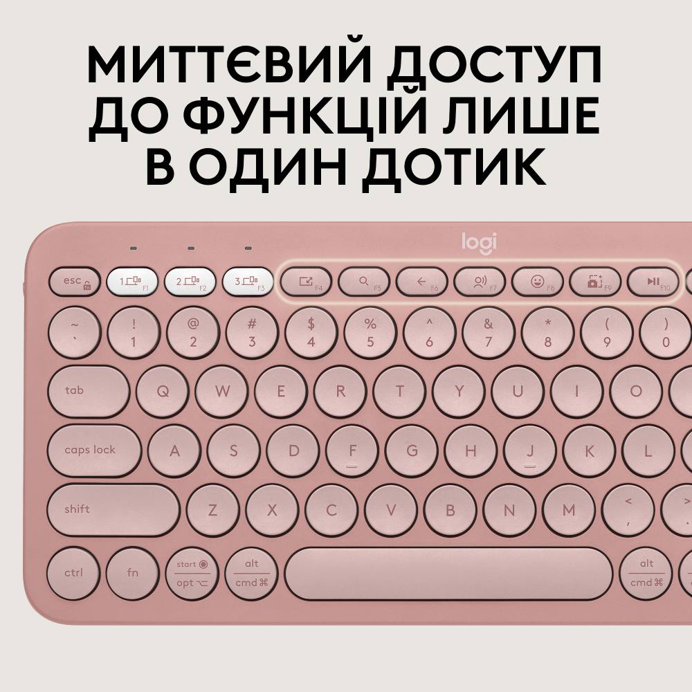 Комплект LOGITECH Pebble 2 Combo Rose (L920-012241) Підключення бездротове