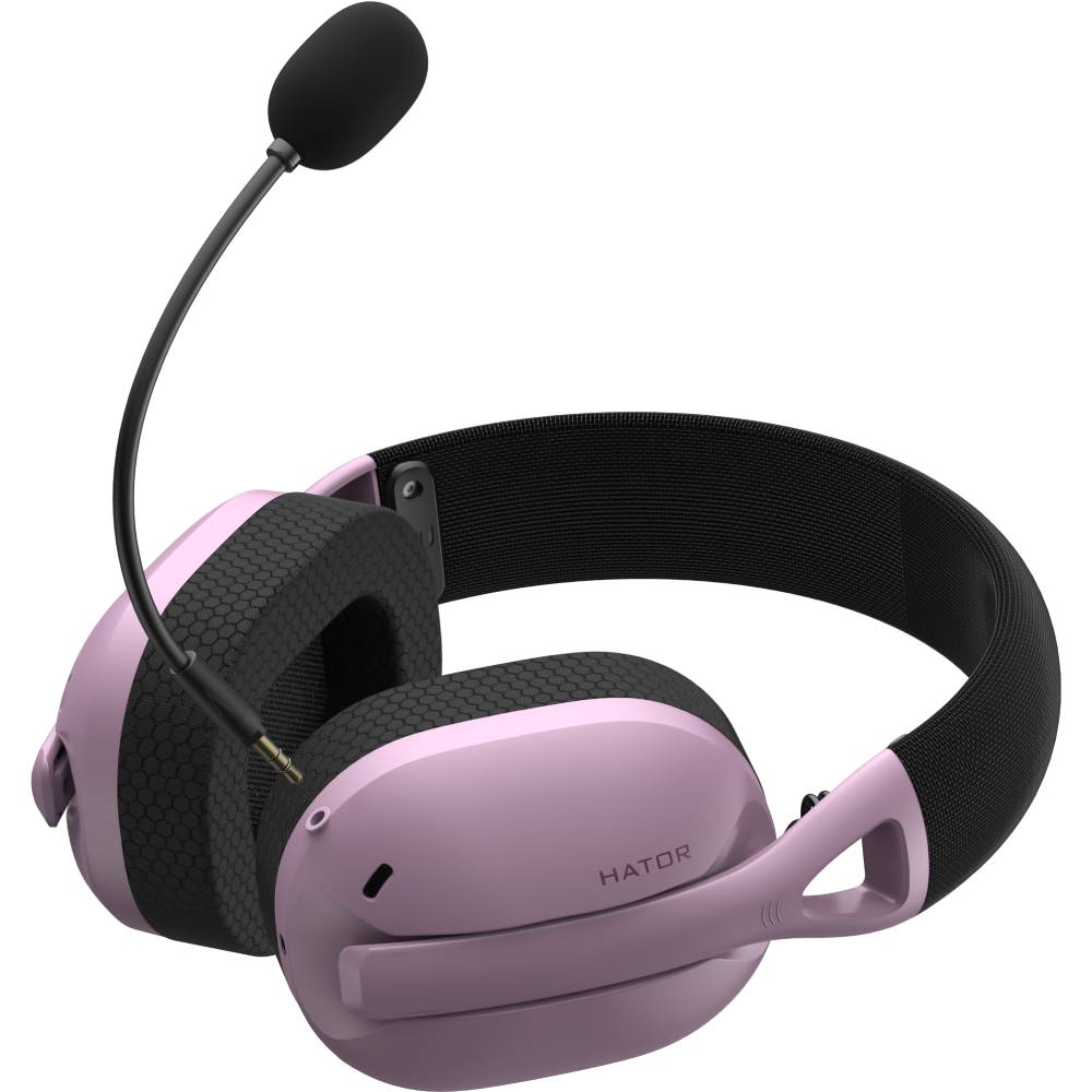 Гарнитура HATOR Hyperpunk 2 USB 7.1 Black/Lilac (HTA-849) Особенности съемный кабель