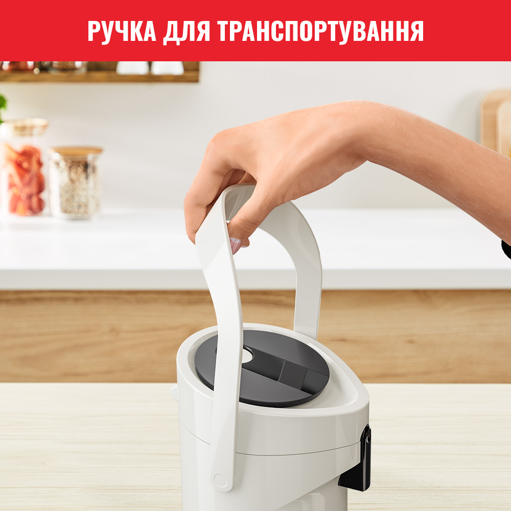 Зовнішній вигляд Термос TEFAL K3140214 PONZA White (4168430003766)