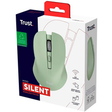 Мышь TRUST Mydo Silent Wireless Green (25042)