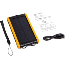 Powerbank POWERPLANT 10000 mAh Solar Panel Black (PB930494)