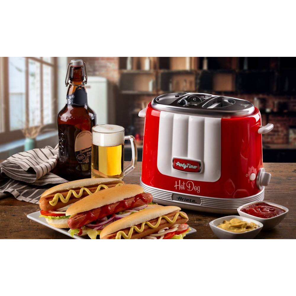 Бутербродница ARIETE 0206 Hot Dog Red (00C020600AR0) Вес 1.12