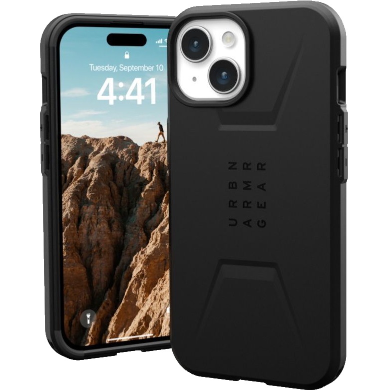 Чехол UAG Civilian для Apple iPhone 15 Magsafe Black (114287114040) Материал поликарбонат