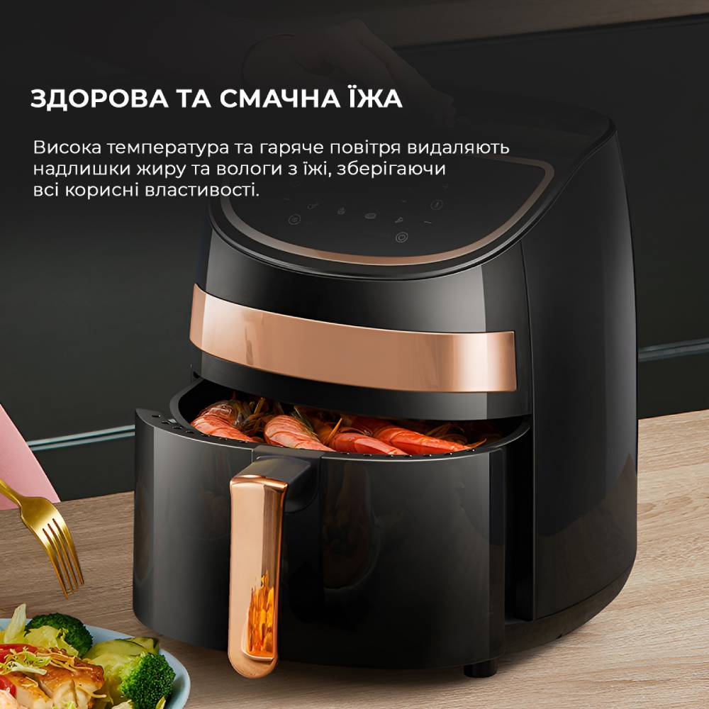 Фото 4 Аерофритюрниця DEERMA Air Fryer KZ100 (DEM-KZ100)