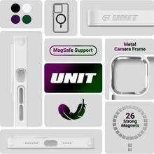 Чехол ARMORSTANDART Unit MagSafe для Apple iPhone 15 Plus Matte Clear Silver (ARM69351)