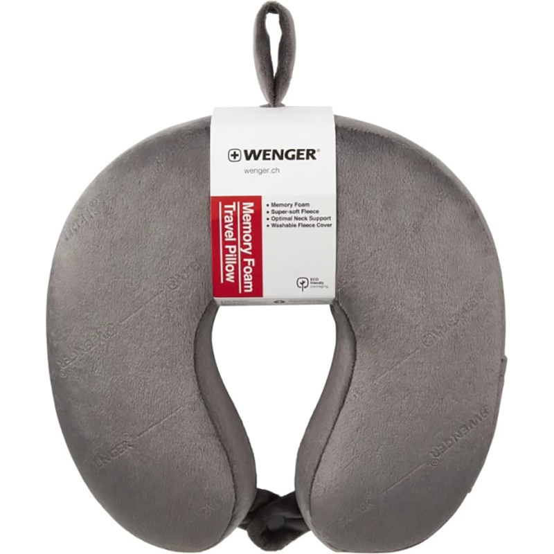Подушка WENGER Memory Foam Travel Neck Pillow Grey (611884) Цвет серый