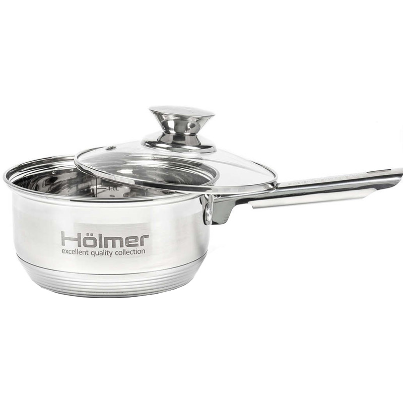 Набор посуды HOLMER CS-1851-SS 2+2.7+5 л Количество сотейников 1