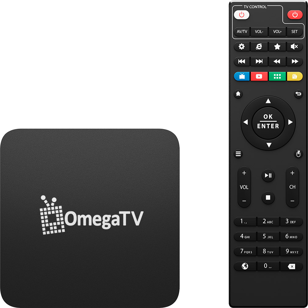 Медіаплеєр OmegaTV BOX 2 Plus (3 місяці) (OTVB3M) Вбудована пам'ять 16