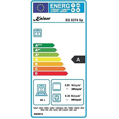 Духова шафа KAISER EG 6374 Sp Тип духовки газова