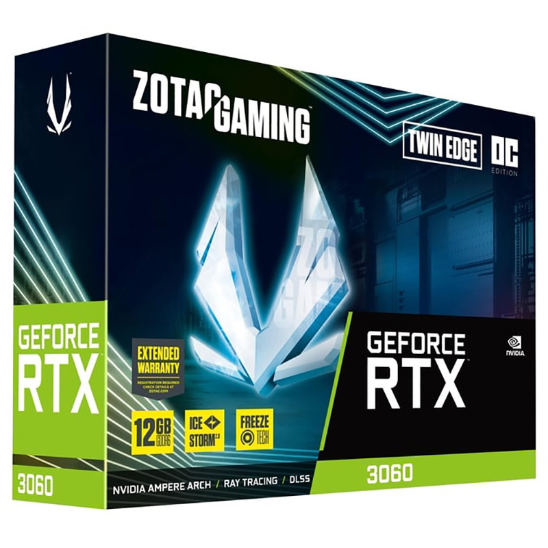 Видеокарта ZOTAC GAMING Twin Edge OC GeForce RTX3060 12Gb