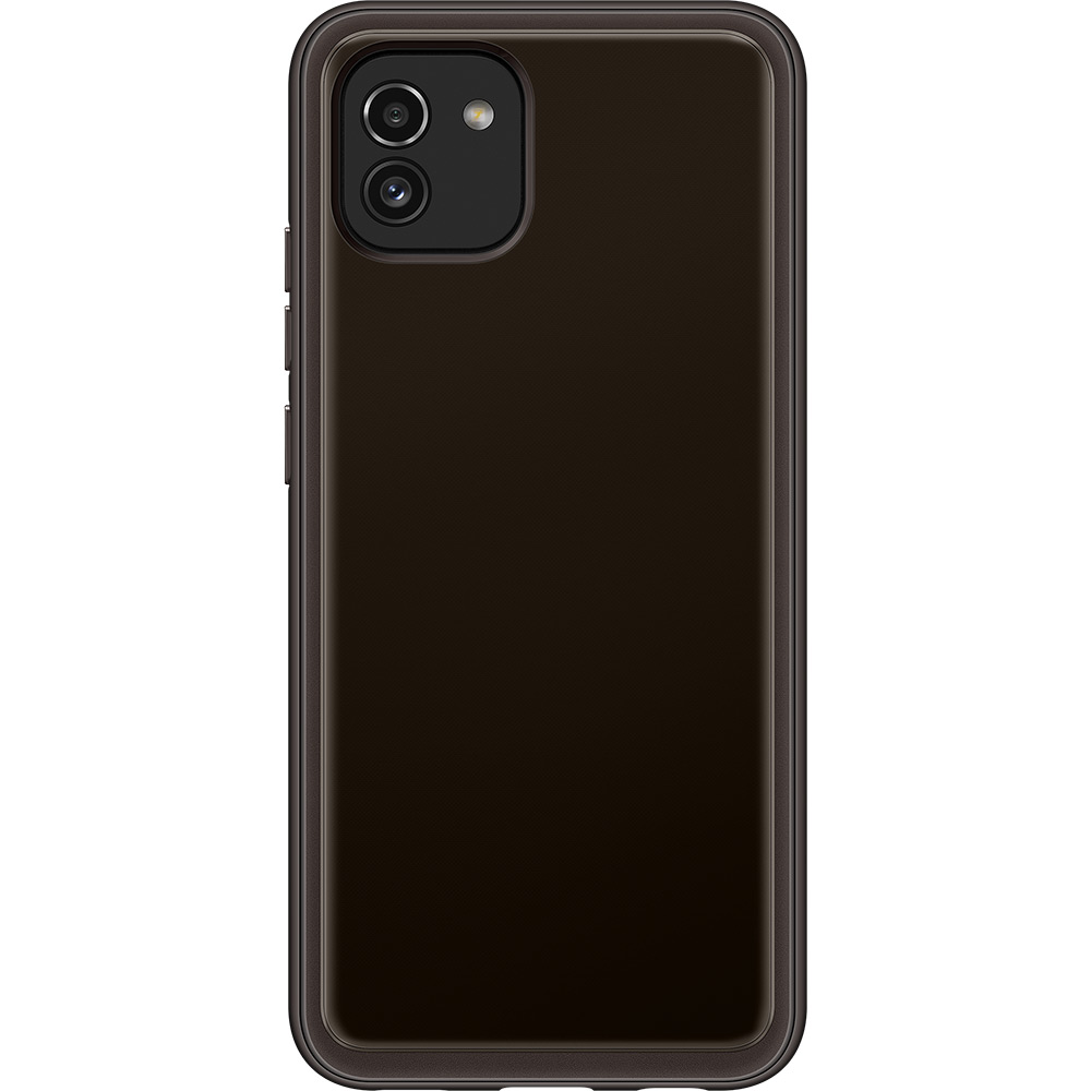 Чехол SAMSUNG Soft Clear Cover для Samsung Galaxy A03 Black (EF-QA035TBEGRU) Совместимость по модели Samsung Galaxy A03