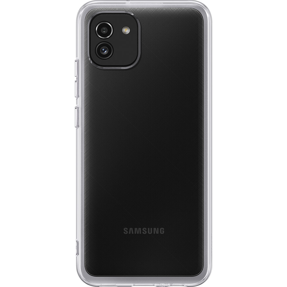 Чохол SAMSUNG Soft Clear Cover для Samsung Galaxy A03 Transparent (EF-QA035TTEGRU) Сумісність за моделлю Samsung Galaxy A03