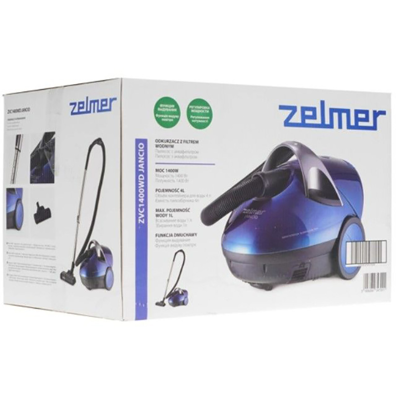 Фото 15 Пылесос ZELMER Jancio ZVC1400WD Dark Blue