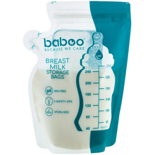 Пакеты для хранения грудного молока BABOO 250мл 25 шт (90590)