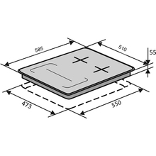 Варочная поверхность VENTOLUX HG622 B9G CS I (BK)