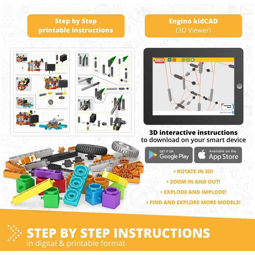 Замовити Конструктор ENGINO STEM & Robotics Mini Set v2 (E20)
