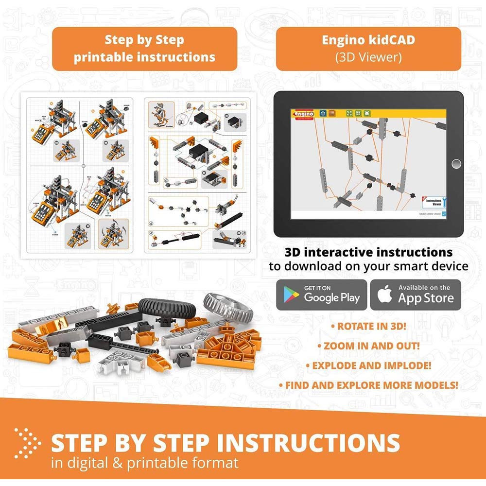 Фото Конструктор ENGINO STEM & Robotics Pro Set v2 (E30-1B)